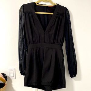 Motel Black Romper size small